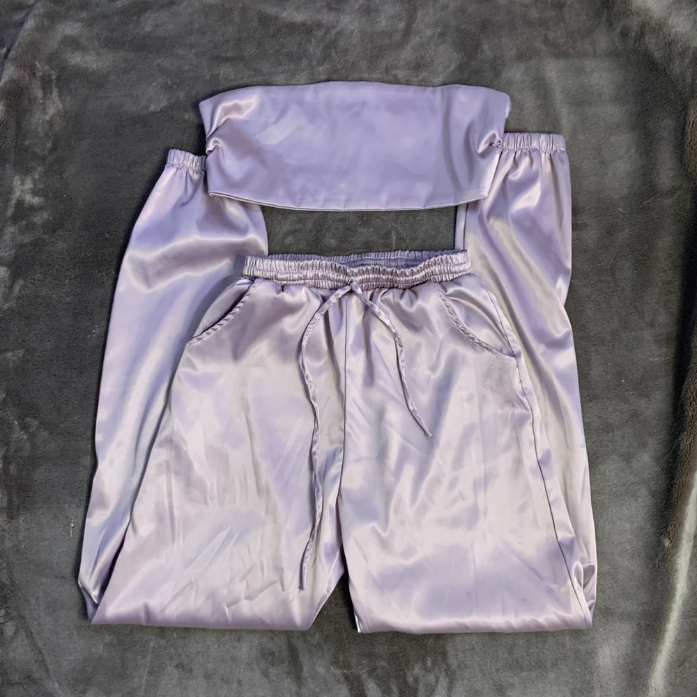 Tube Top With Pants Set